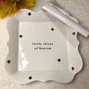 Lenox Sidebar "Little Slices Of Heaven" Cheese Plate With Knife